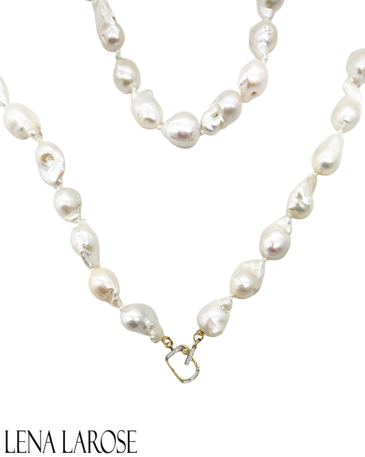 TRUNKSHOW The Woods Freshwater Pearl Long Chain 41"