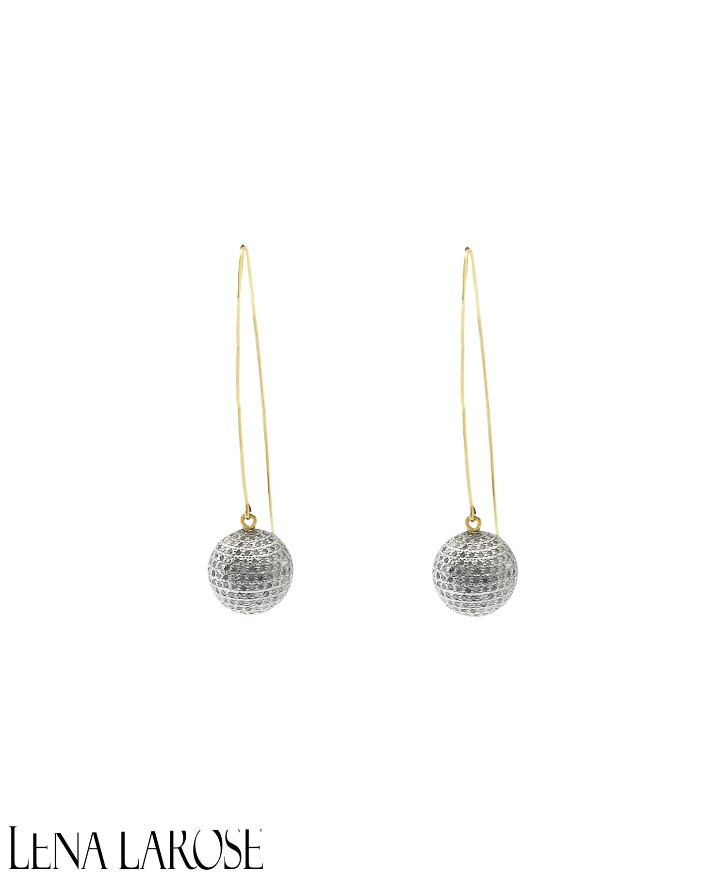 TRUNKSHOW The Woods Diamond Ball Drop Earrings