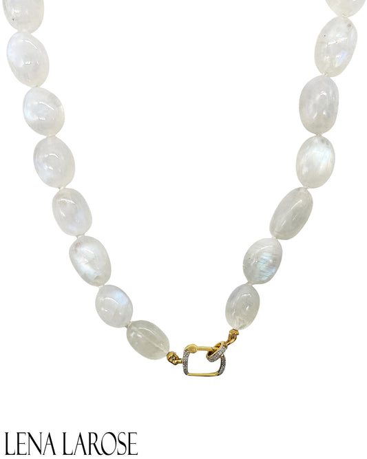 TRUNKSHOW The Woods Moonstone Diamond Chain 19"