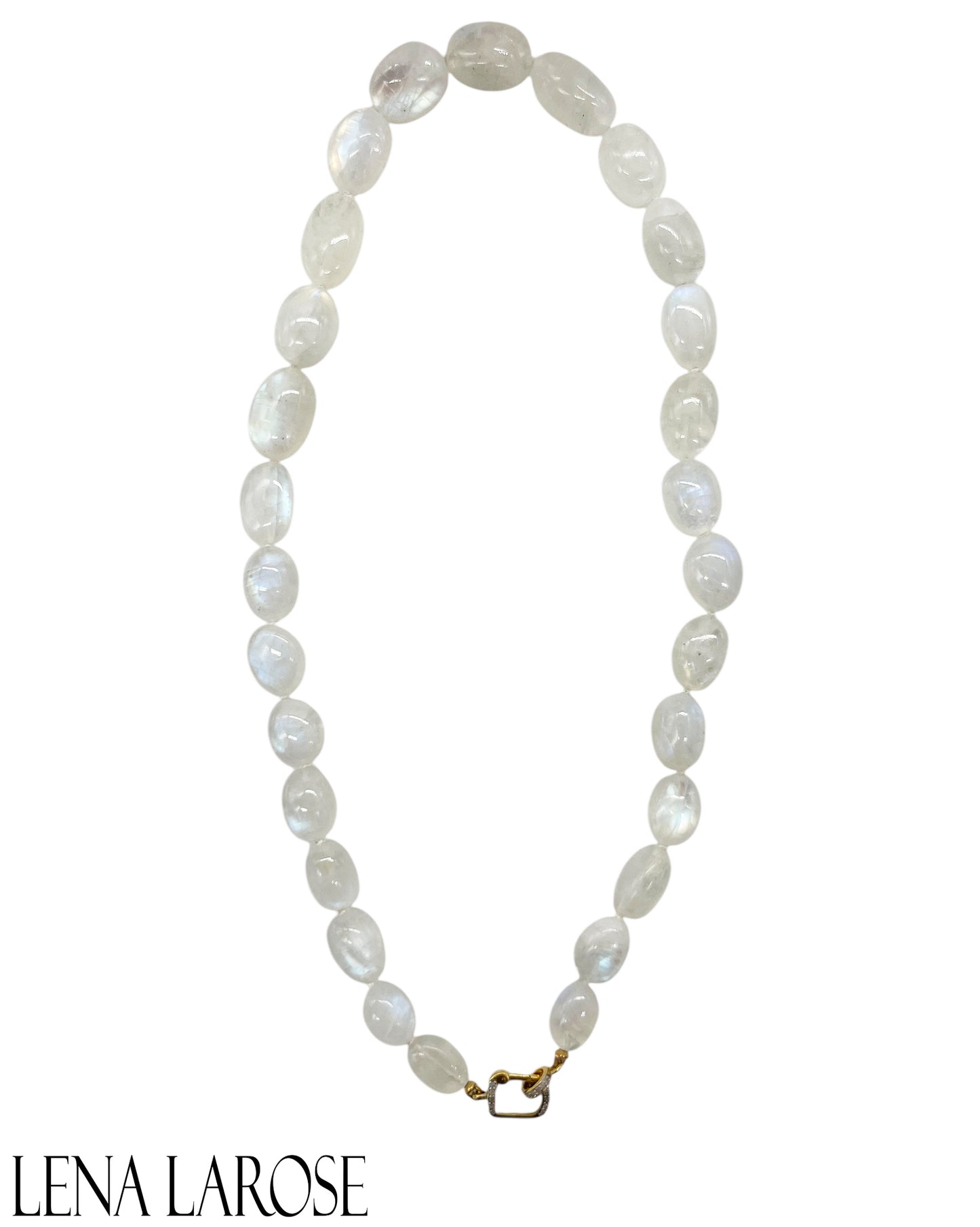 TRUNKSHOW The Woods Moonstone Diamond Chain 19"