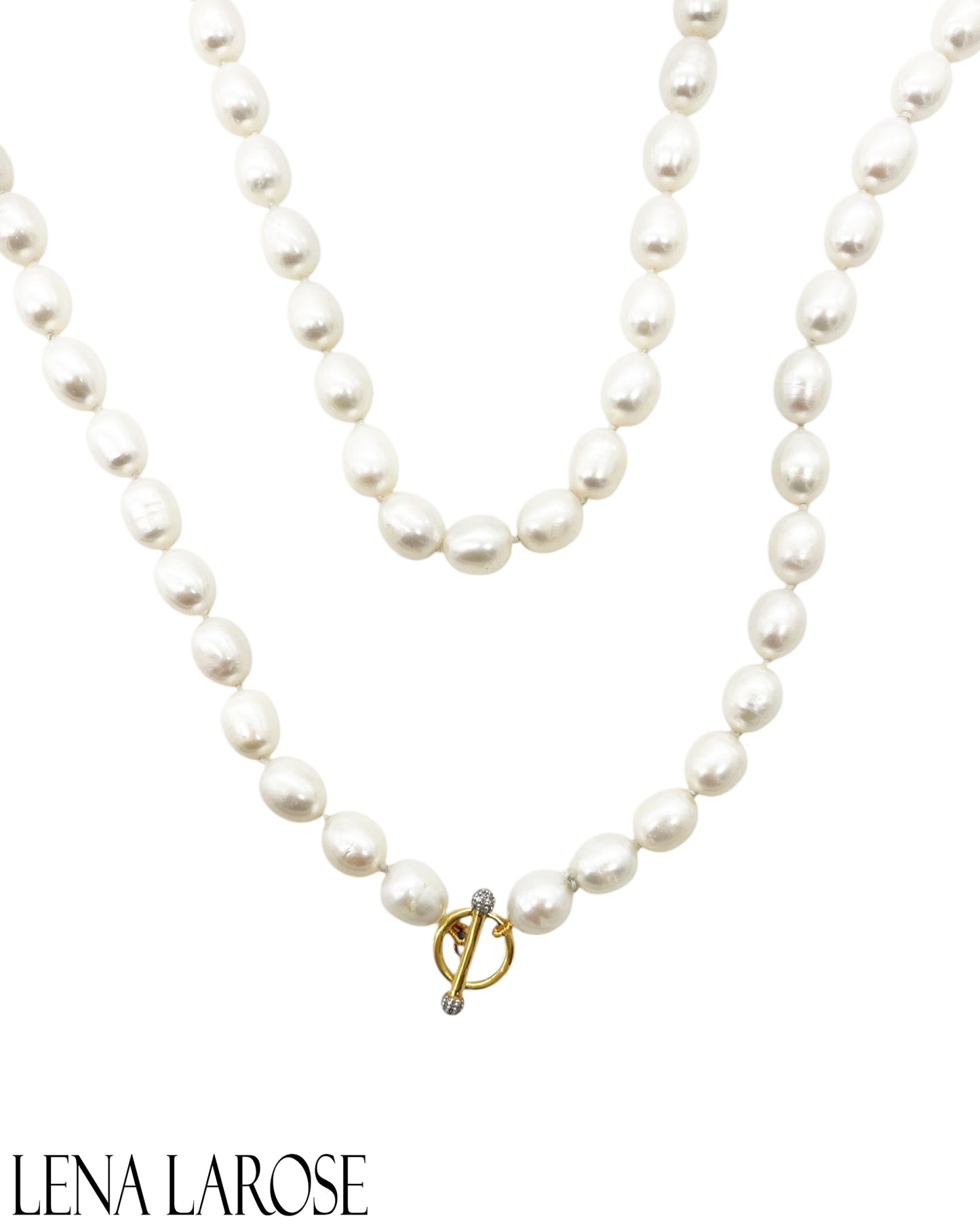 TRUNKSHOW The Woods Toggle Pearl Long Necklace 53"
