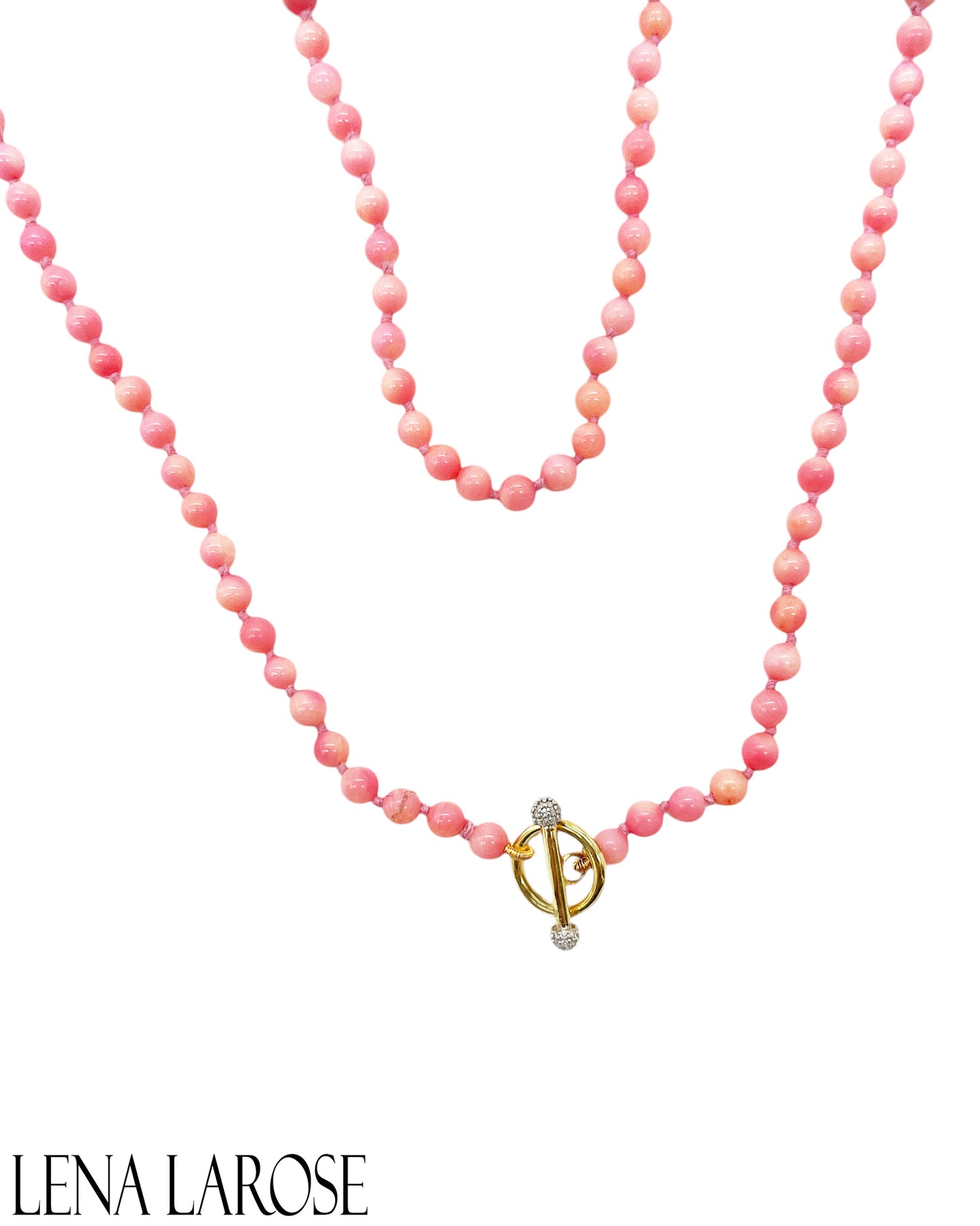 TRUNKSHOW The Woods Pink Coral Long Chain 53"