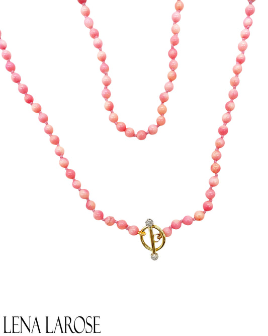 TRUNKSHOW The Woods Pink Coral Long Chain 53"