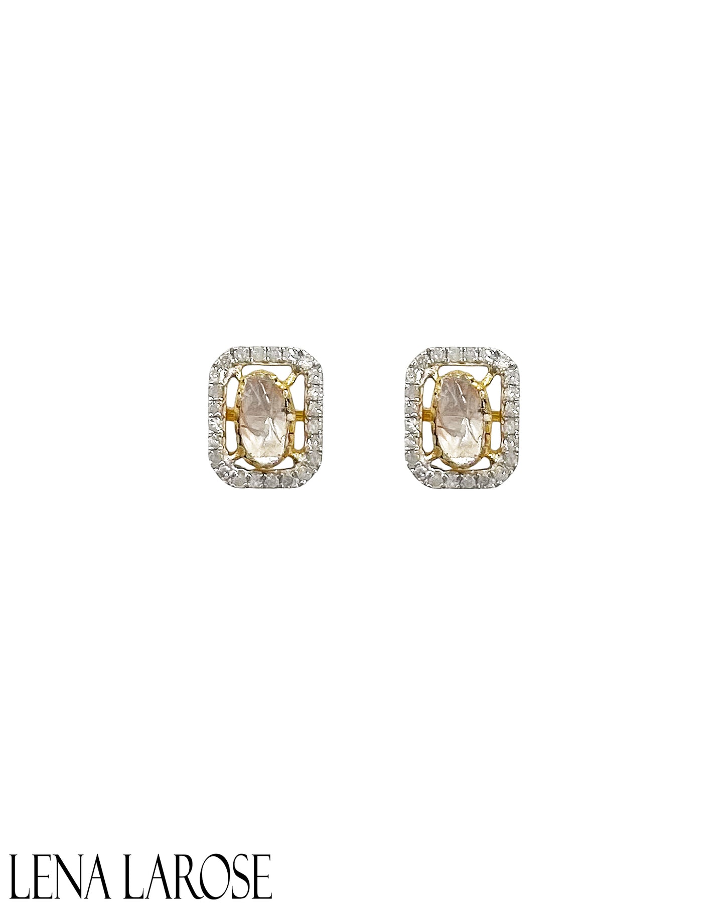 TRUNKSHOW The Woods Rose Cut Diamond Studs