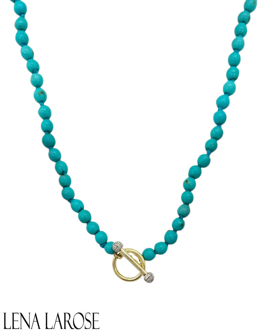 TRUNKSHOW The Woods Turquoise Toggle Chain 17.5"