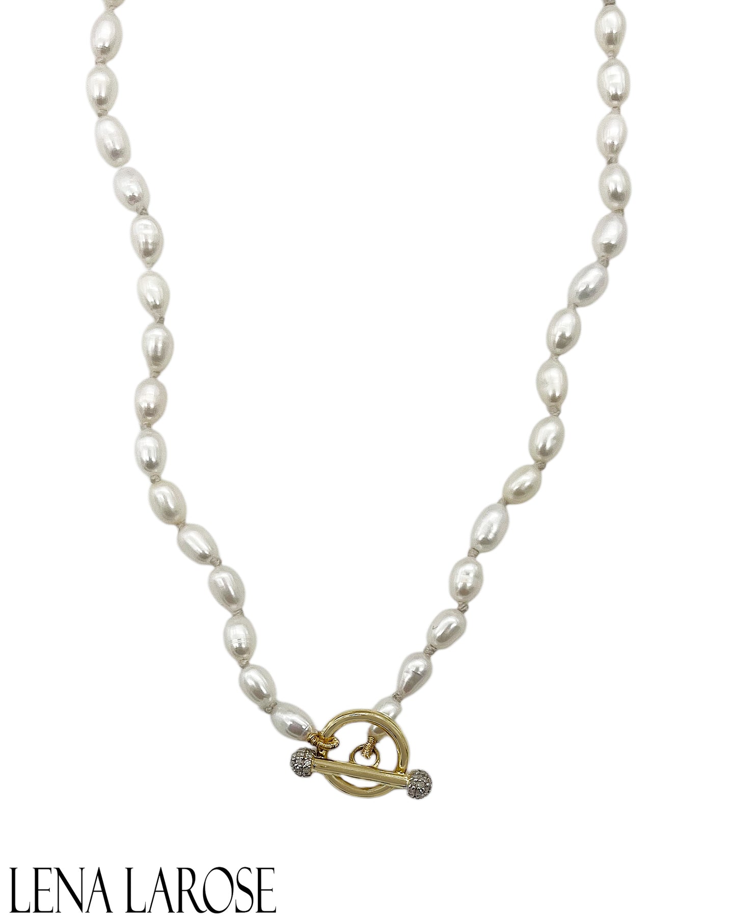 TRUNKSHOW The Woods Pearl Toggle Chain 17.5"