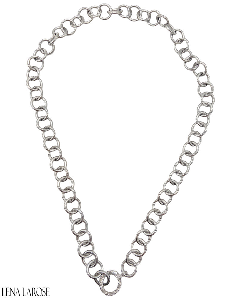 The Woods Fine Jewelry Sterling Link Chain, 16.5"