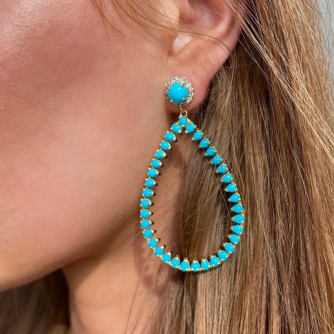 The Woods Fine Jewelry Turquoise Teardrops