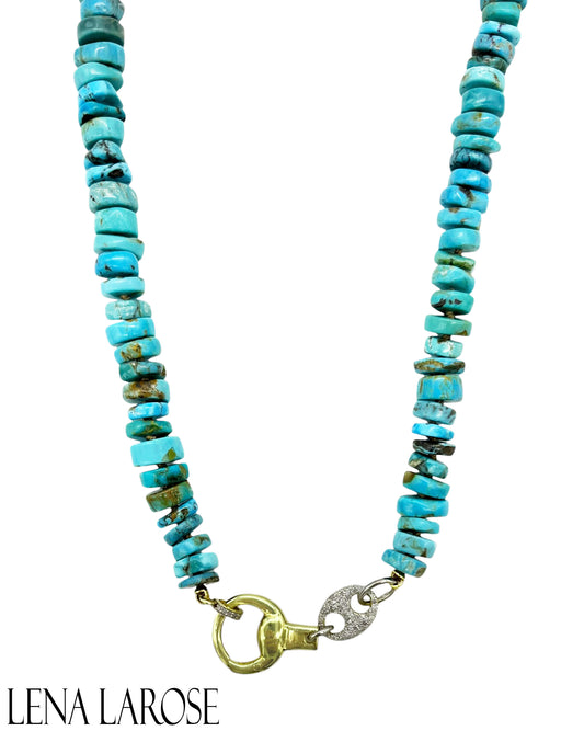 TRUNKSHOW The Woods Turquoise Chain 18"