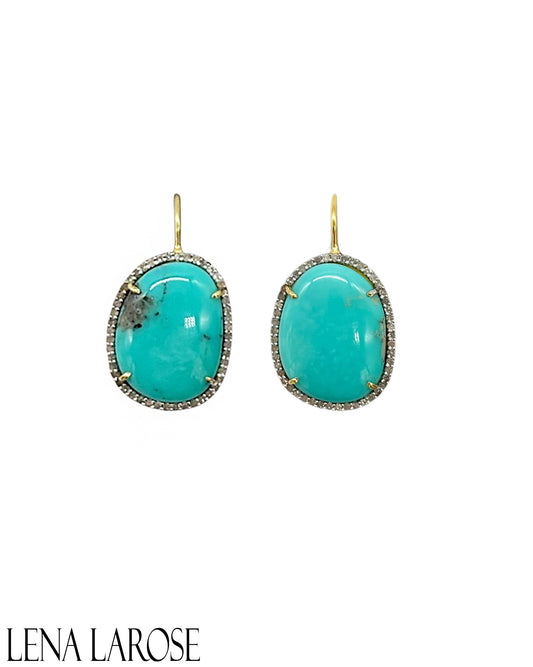 The Woods Sleeping Beauty Turquoise Earrings