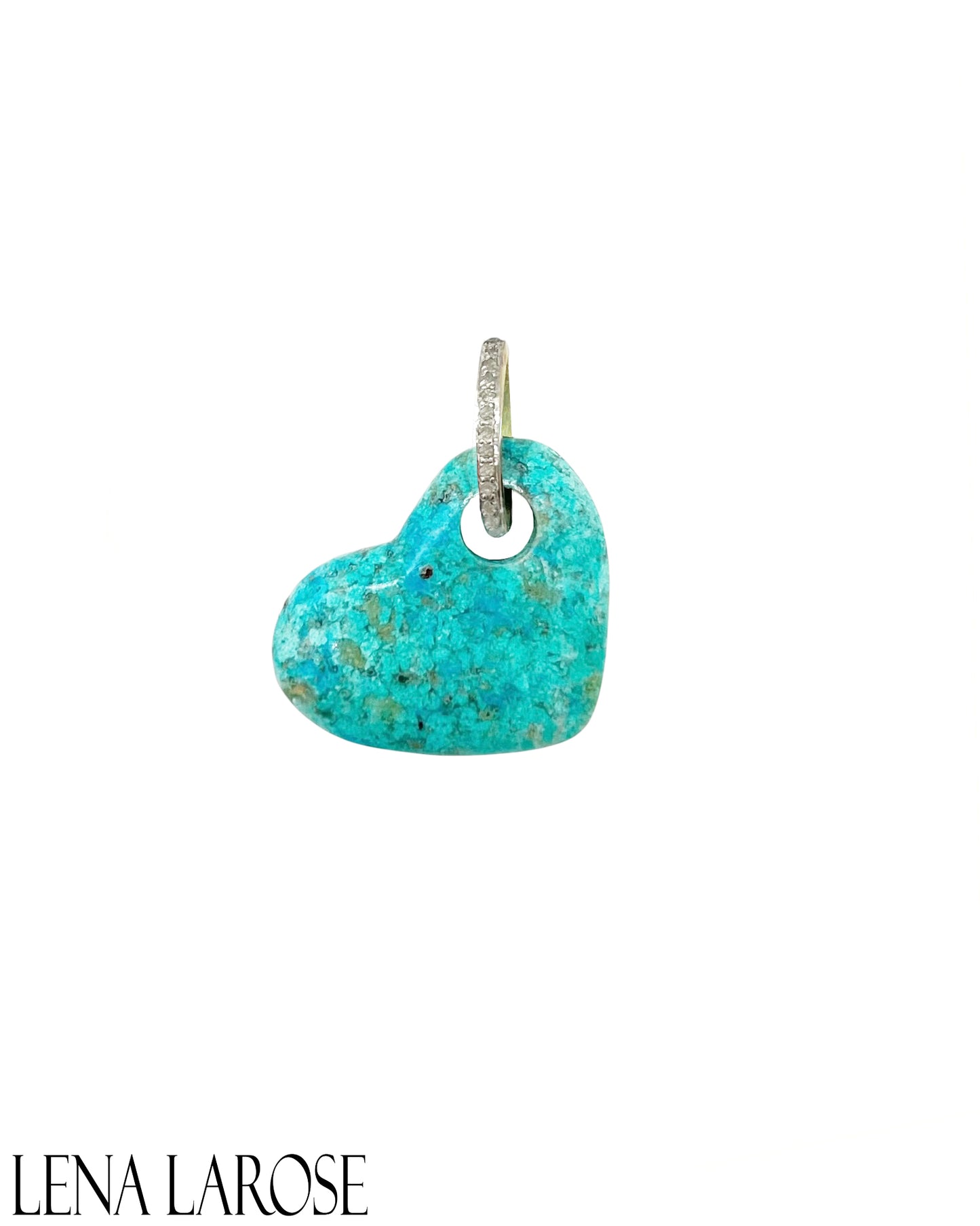 The Woods Blue Opal Heart Pendant