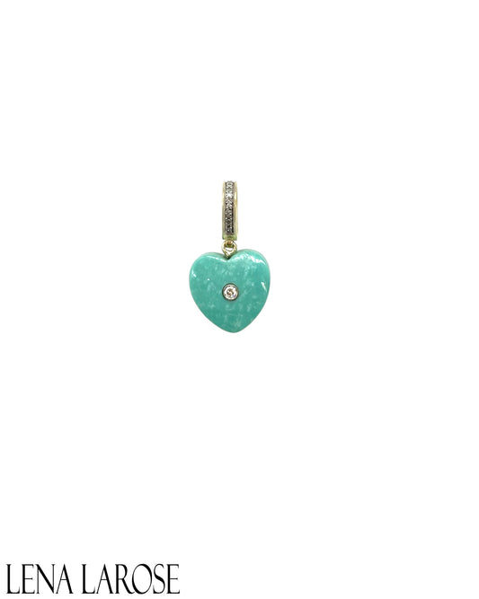 TRUNKSHOW The Woods Fine Jewelry Turquoise Heart Charm