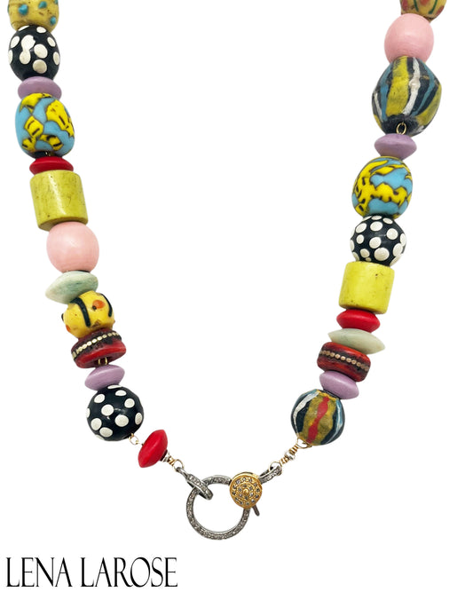 The Woods African Bead Chain 19.5"