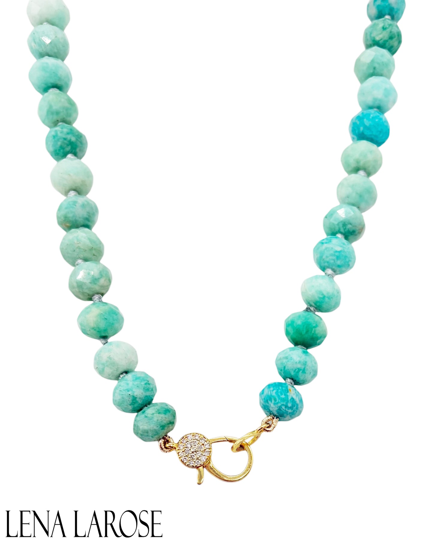 Royal Nomad Amazonite Diamond Chain