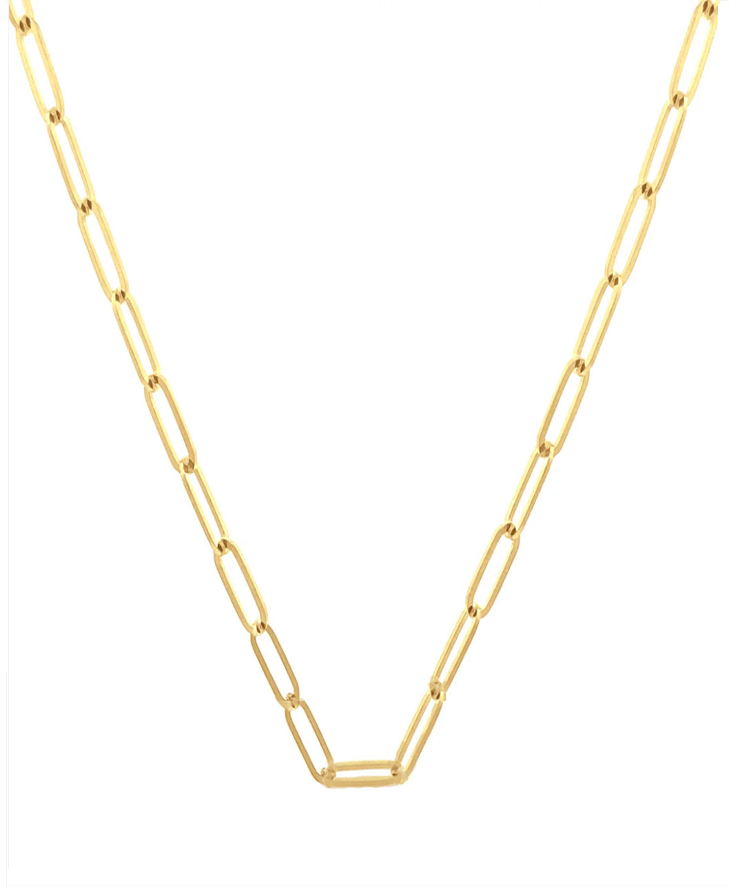 14K Vintage La Rose Paperclip Chain