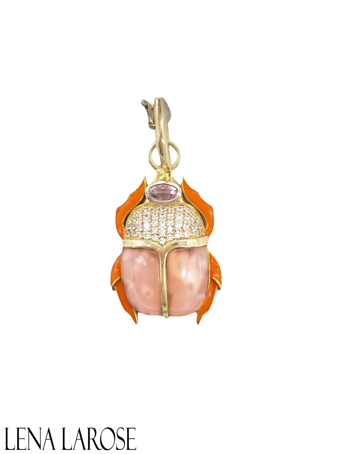 TRUNK-SHOW Royal Nomad Hermes Orange Beetle Pendant