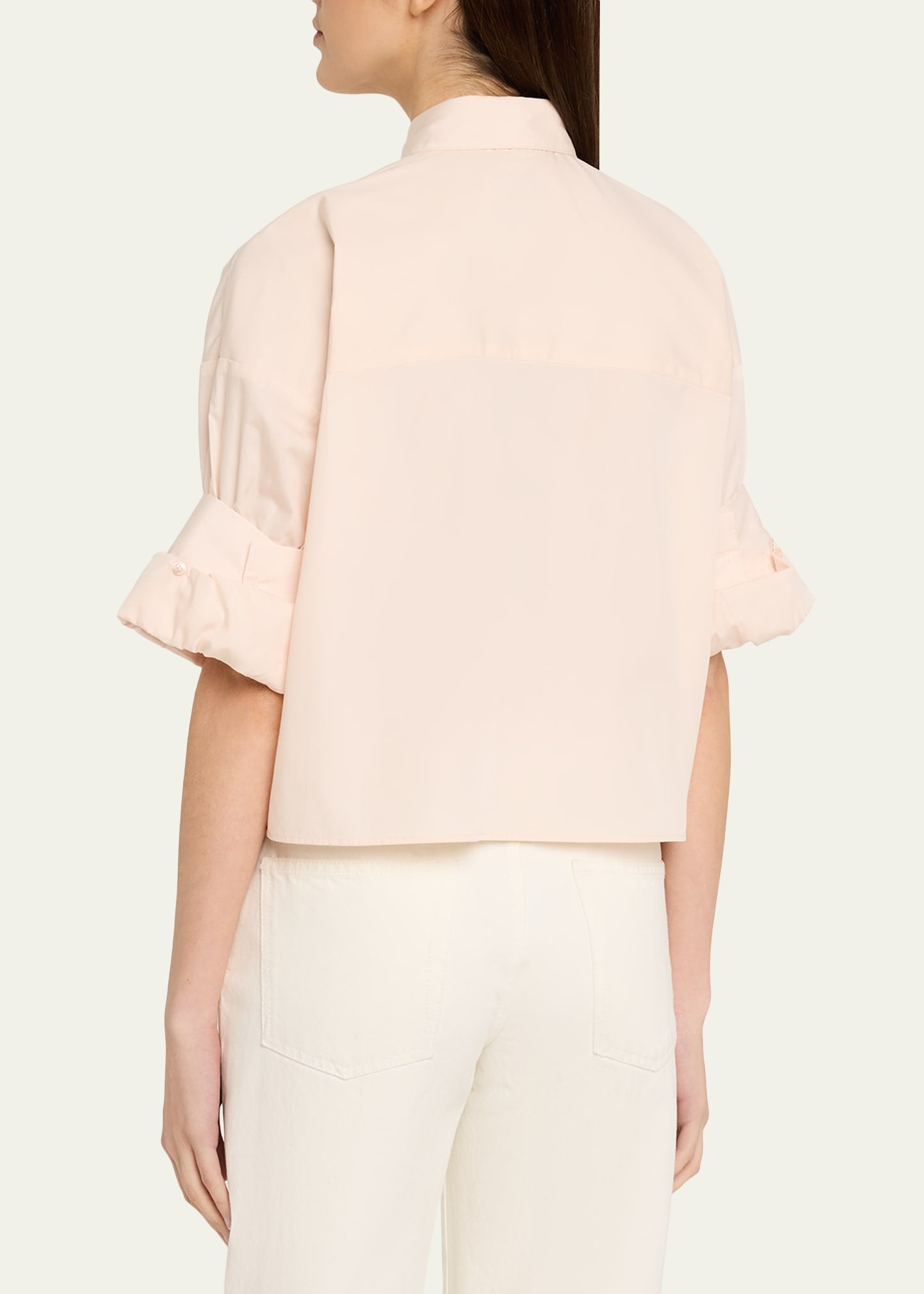 TWP Next Ex Cropped Shirt in Superfine Cotton