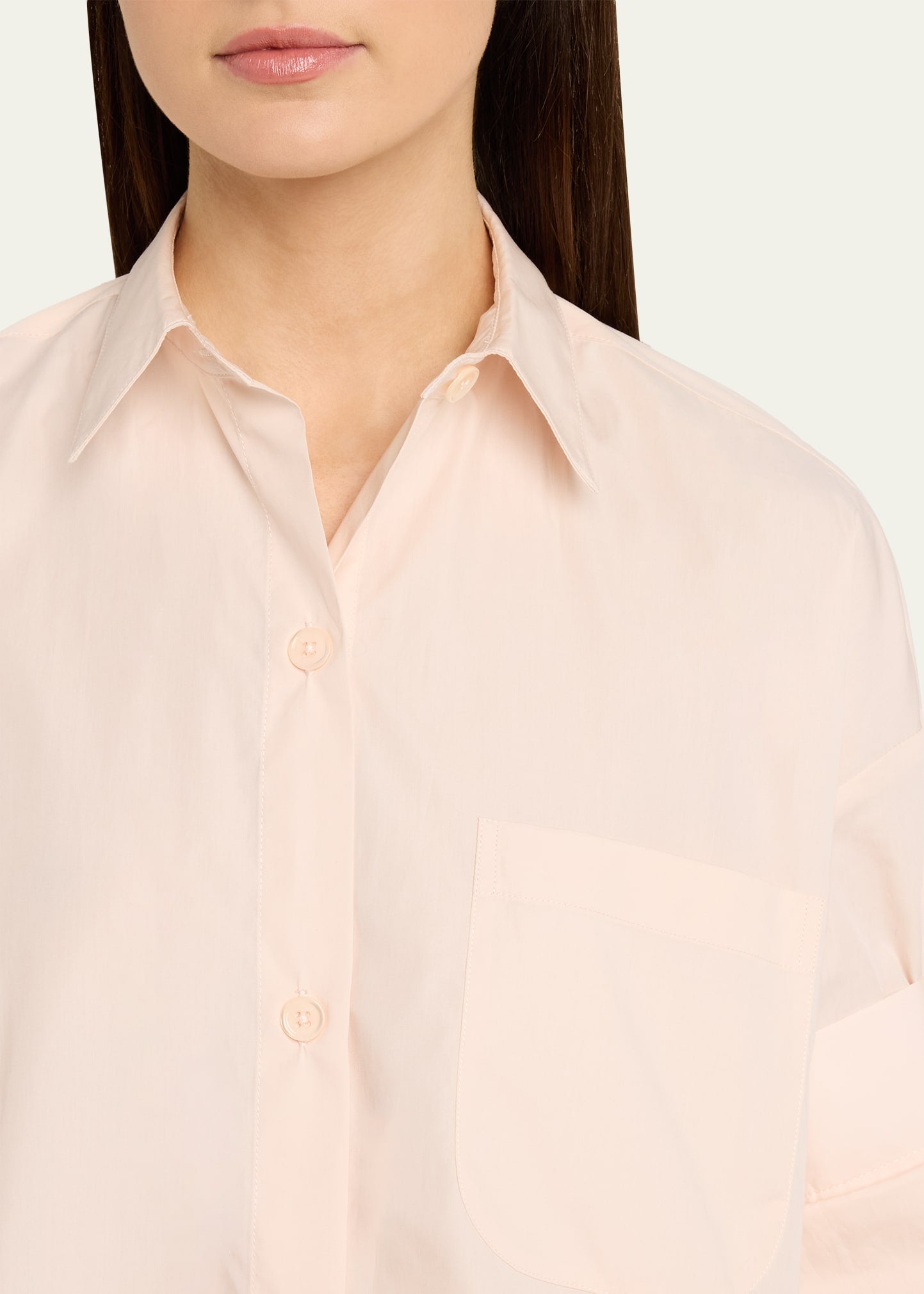 TWP Next Ex Cropped Shirt in Superfine Cotton