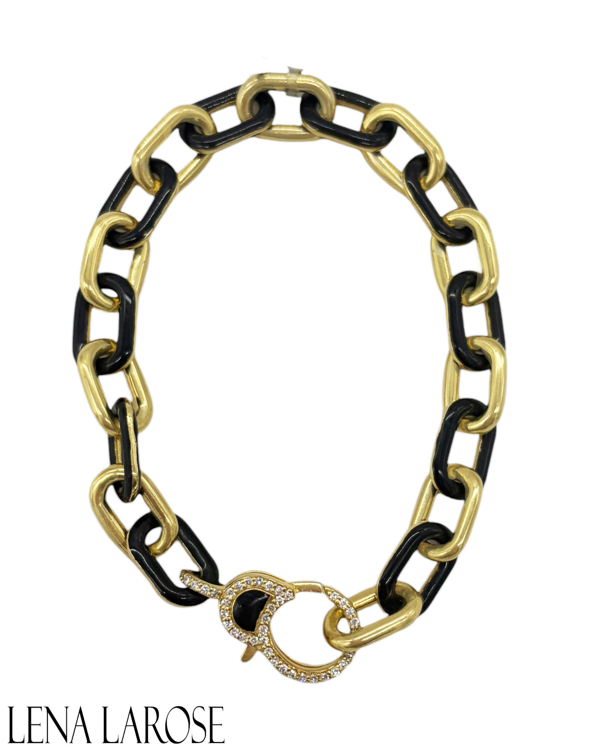 Royal Nomad Small Black Paperclip Bracelet
