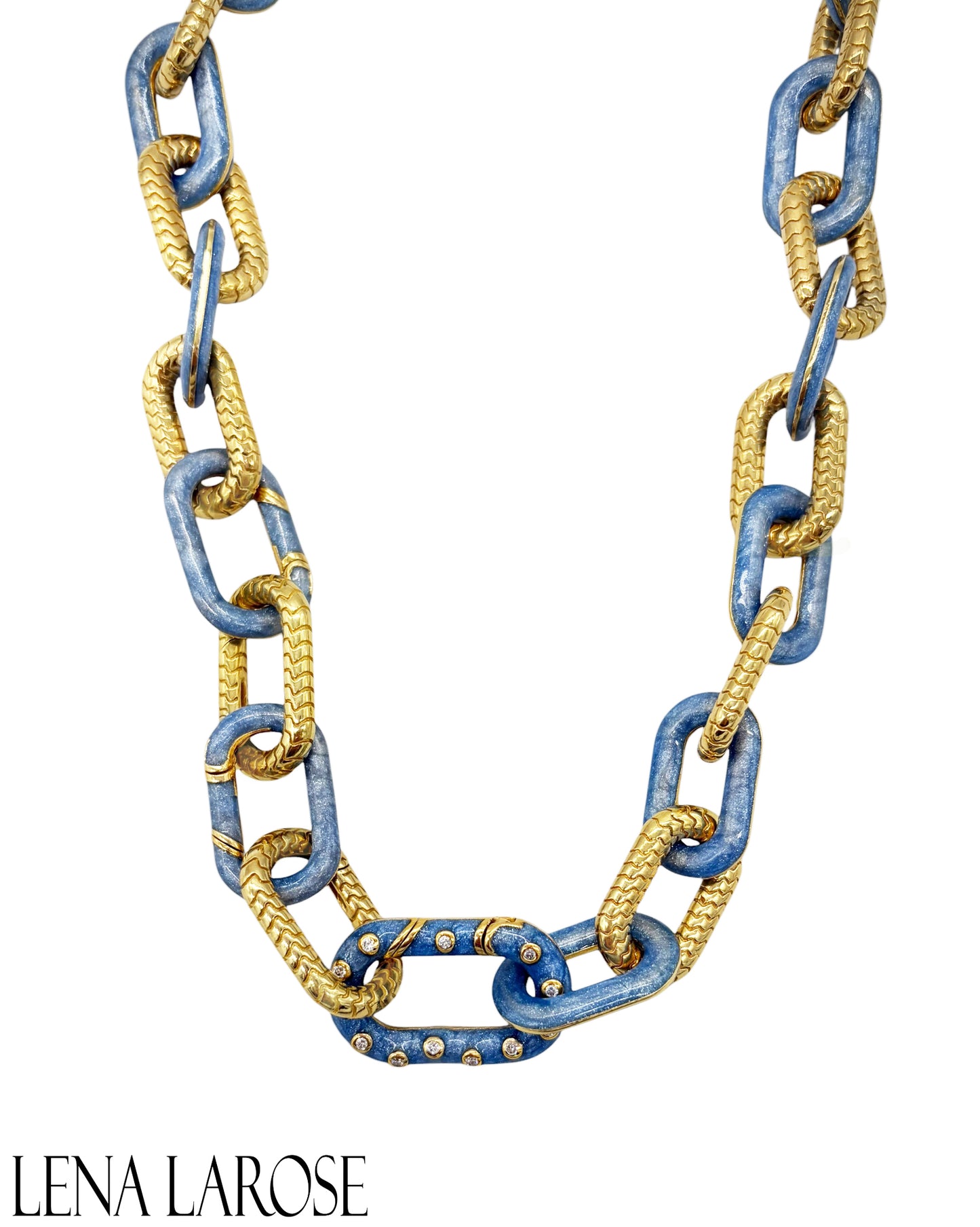 TRUNK-SHOW Royal Nomad Elizabeth Chain Mixed Metallic Denim