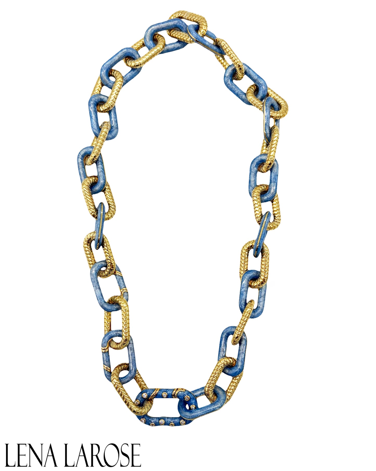 TRUNK-SHOW Royal Nomad Elizabeth Chain Mixed Metallic Denim