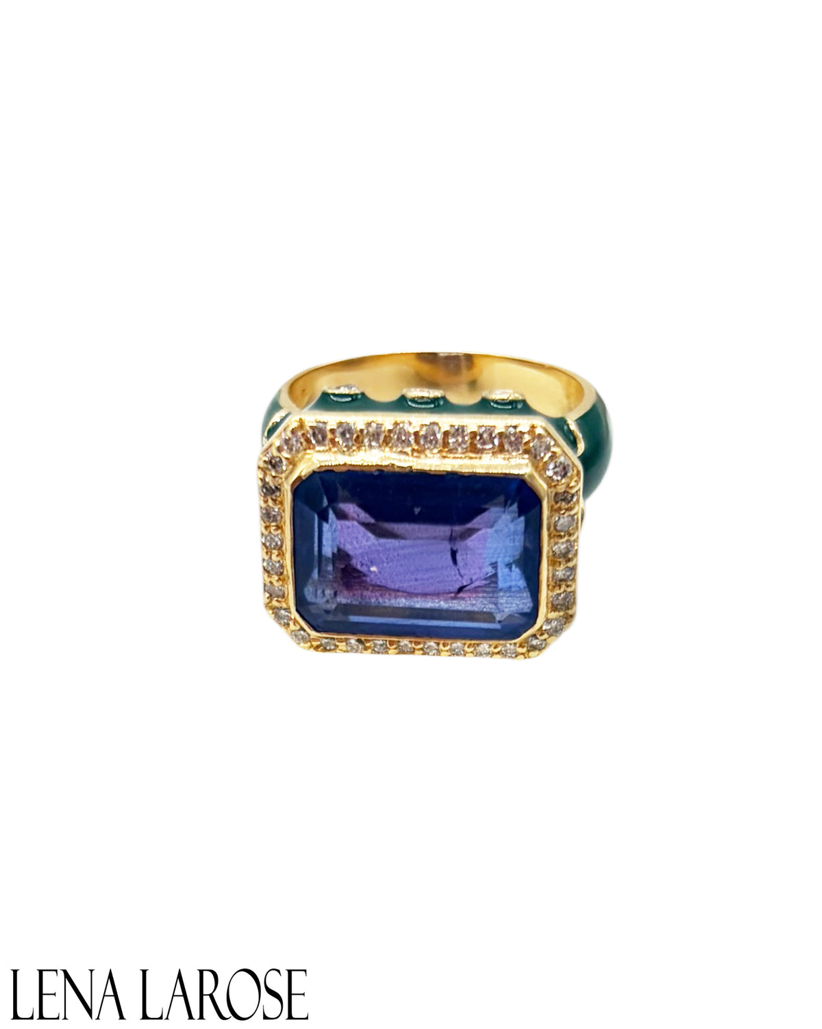 Royal Nomad Hunter Green Gemstone Ring