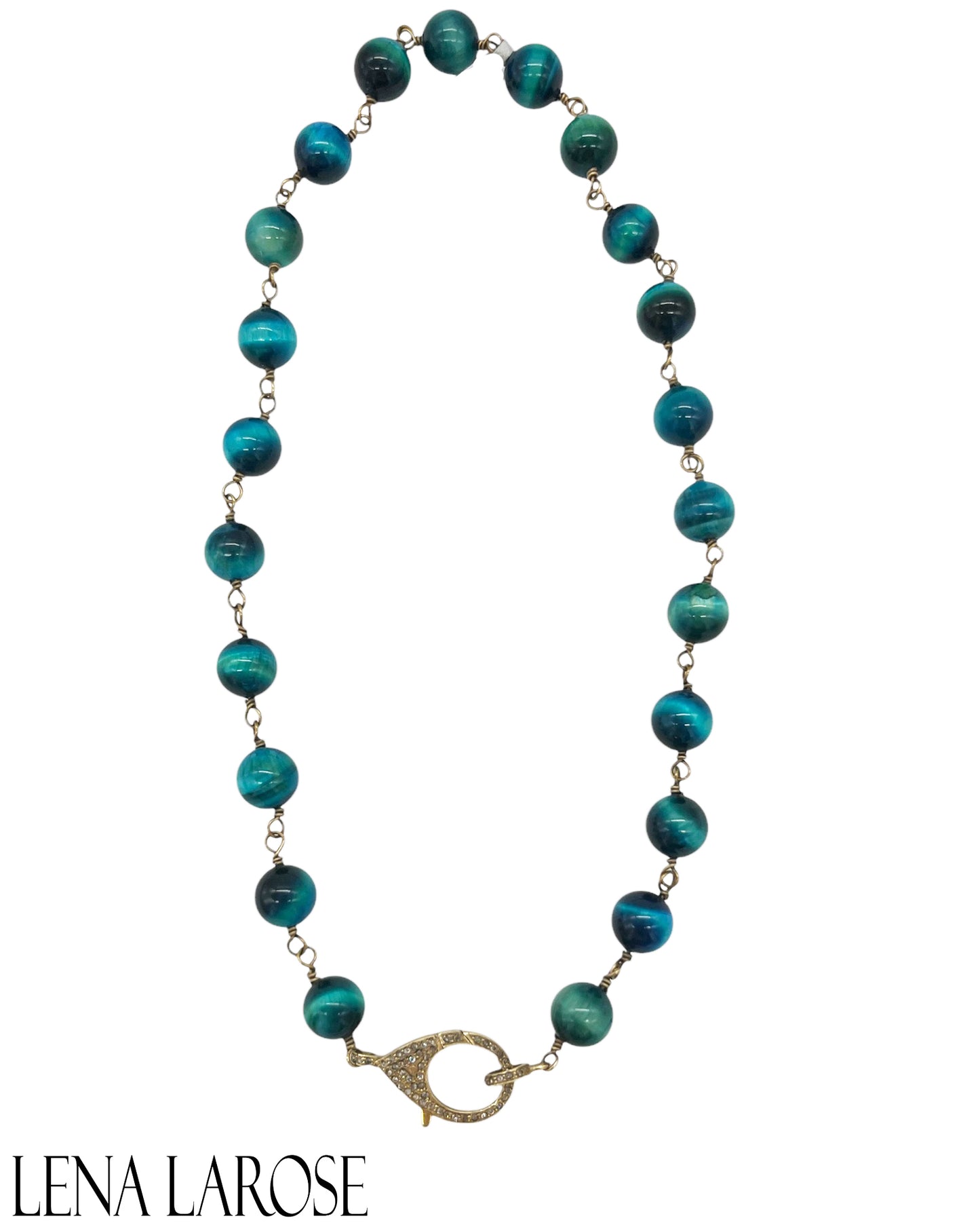 The Woods Fine Jewelry Blue Tiger-eye Chain 17”