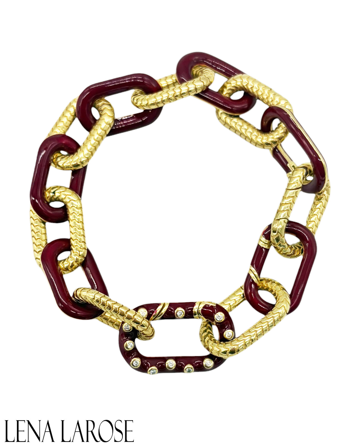 Royal Nomad Bordeaux Two Tone Bracelet