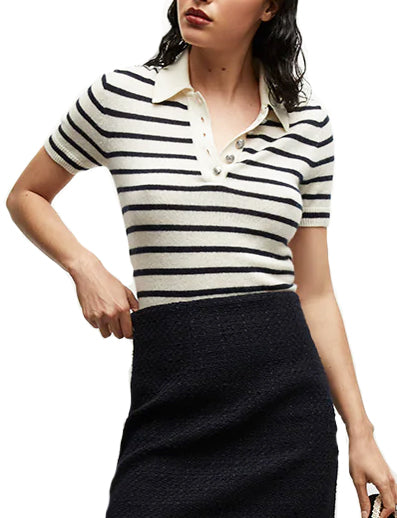 Veronica Beard Brandt Cashmere Polo