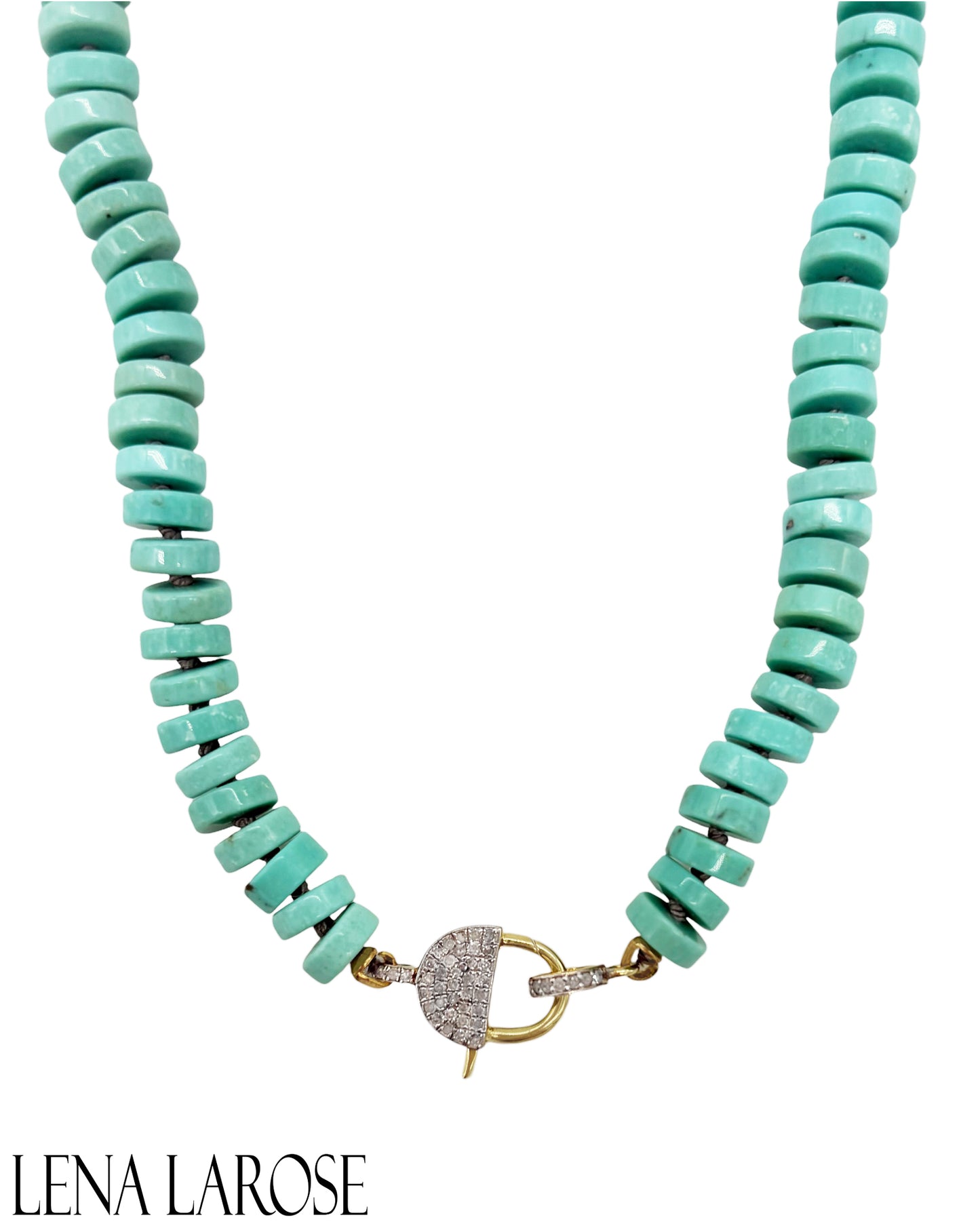 The Woods Campitos Turquoise Diamond Chain 17.5"