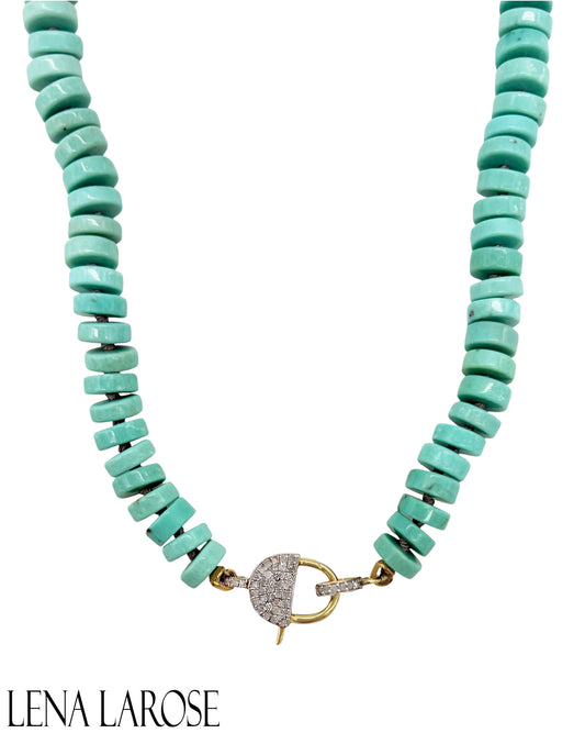 The Woods Campitos Turquoise Diamond Chain 17.5"