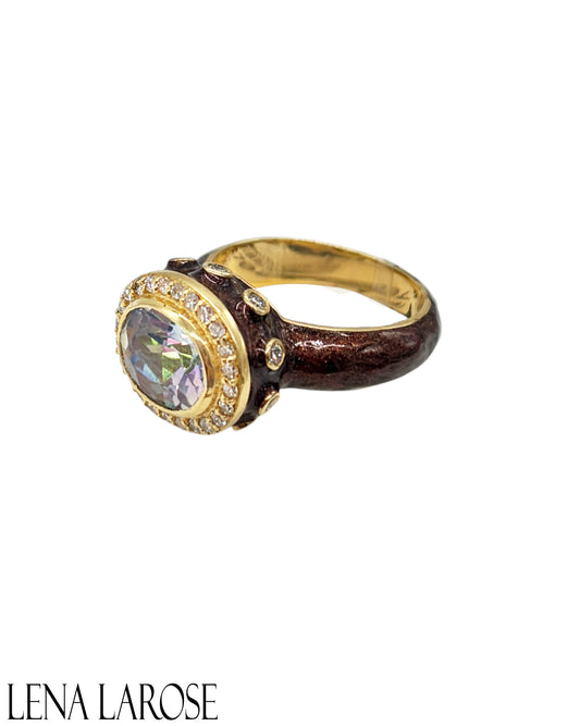 Royal Nomad Metallic Chocolate Diamond Ring