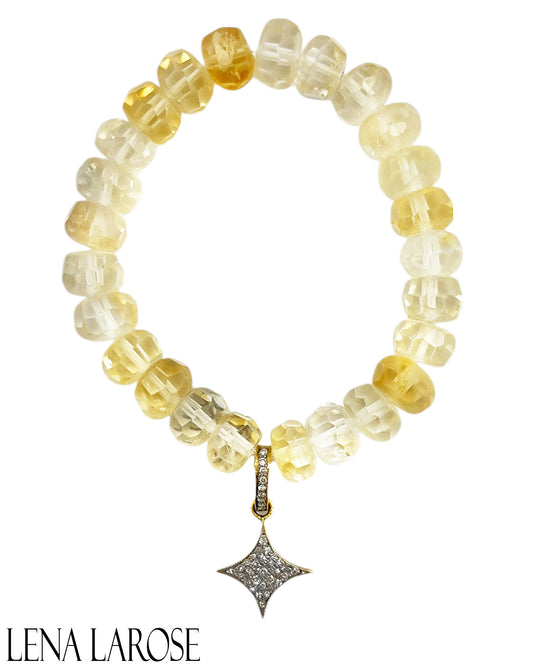 The Woods Citrine Bracelet with Starburst Charm