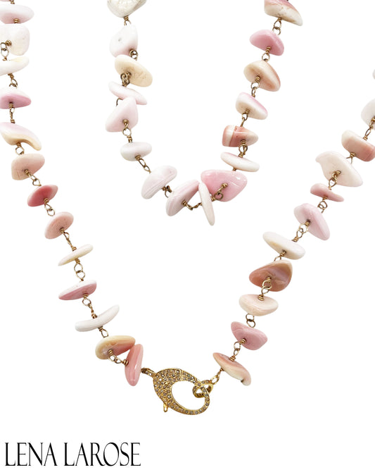 The Woods Conch Shell Diamond Chain 34"