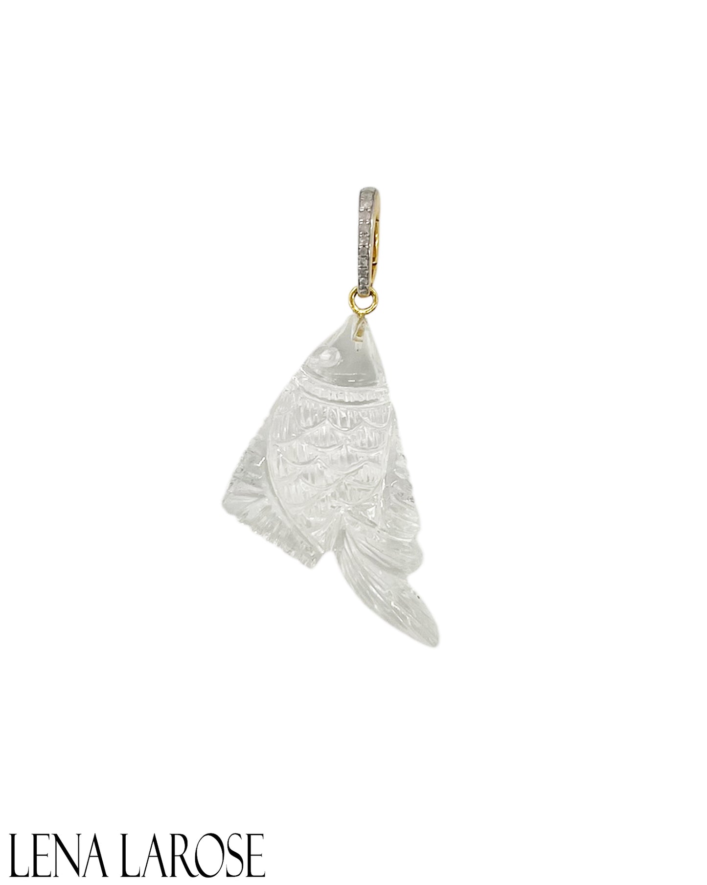 TRUNKSHOW The Woods Crystal Quartz Fish Pendant