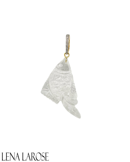 TRUNKSHOW The Woods Crystal Quartz Fish Pendant