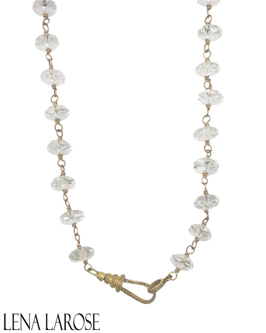 TRUNKSHOW The Woods Fine Jewelry Crystal Quartz Chain 17"