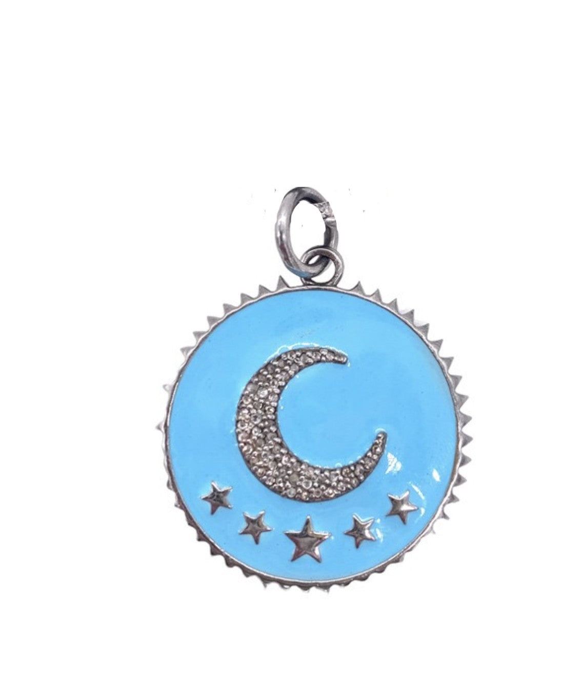 Sample Sale Enamel Moon Pendant