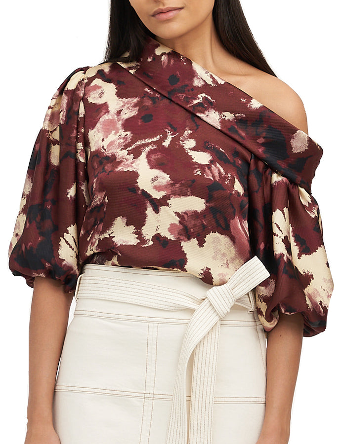 Tanya Taylor Satin Georgia Top