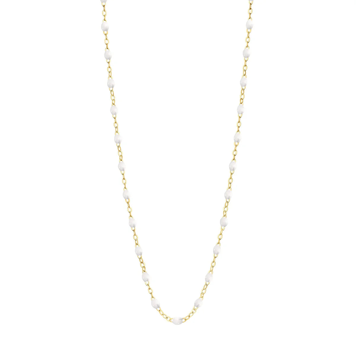 Classic Gigi Necklace White 16.5"