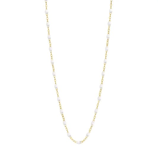 Classic Gigi Necklace White 16.5"