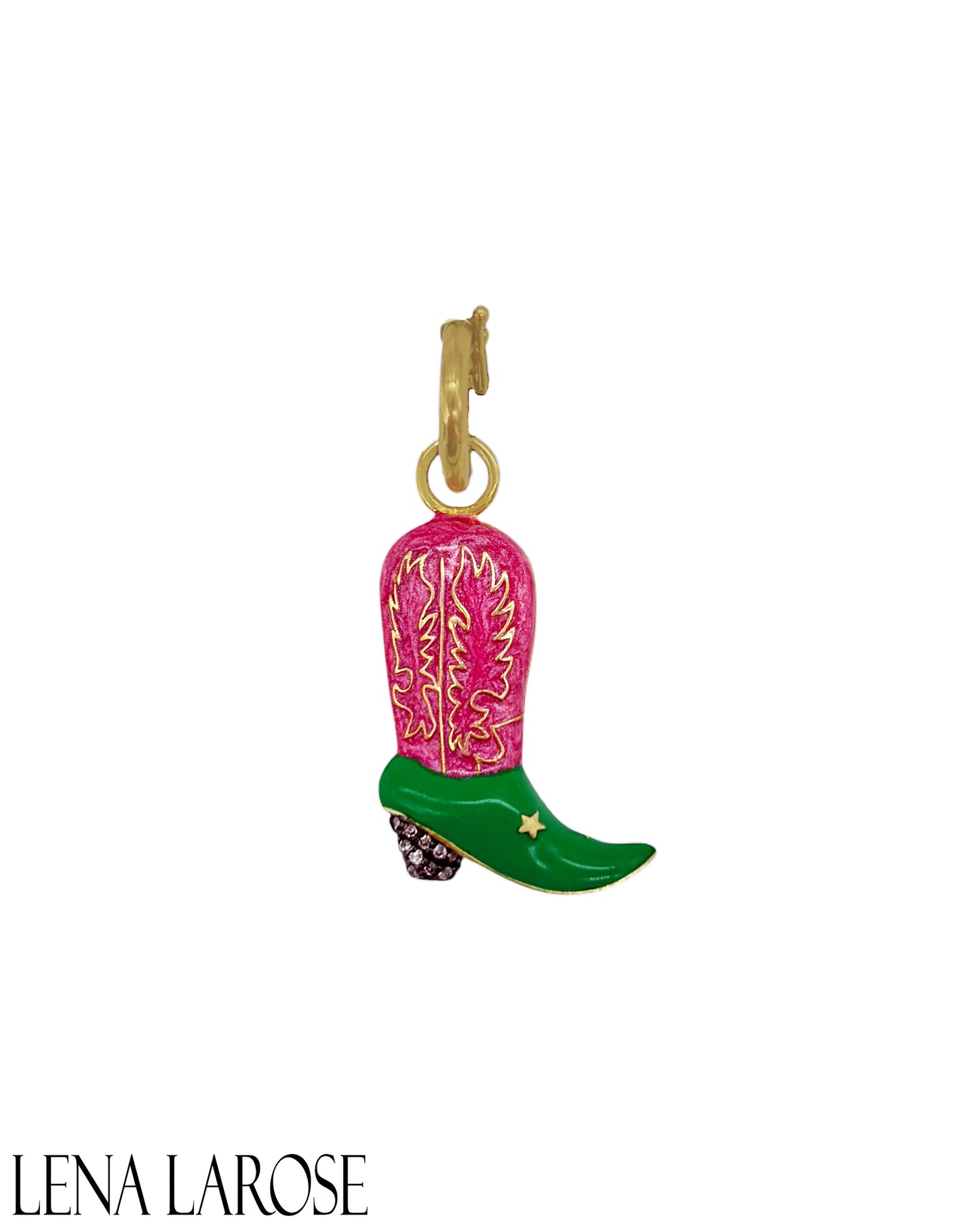 TRUNK-SHOW Royal Nomad Kelly Green Boot Pendant