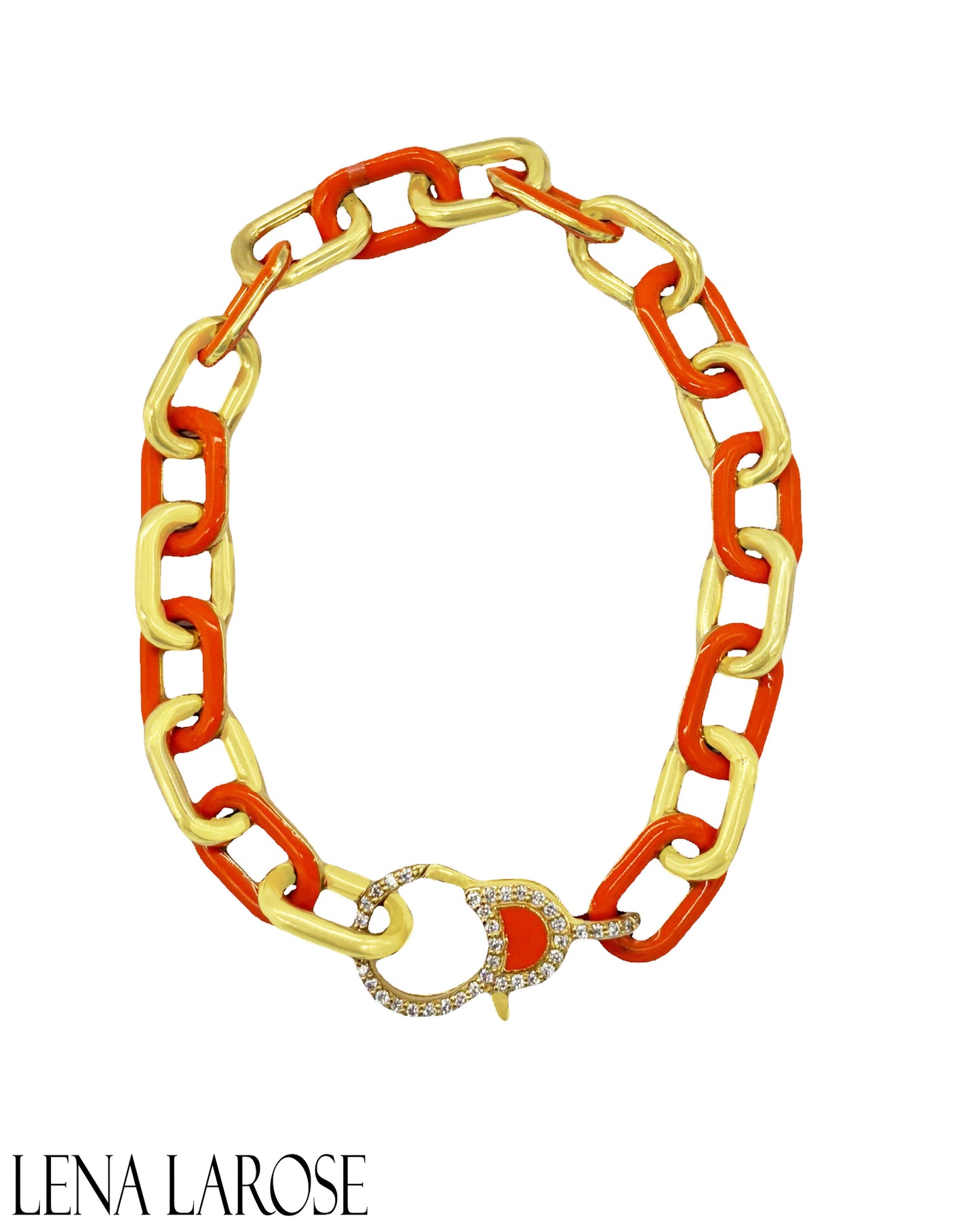 TRUNK-SHOW Royal Nomad Small Hermes Orange Mixed Bracelet