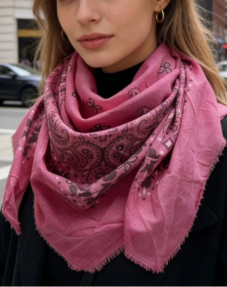 Lineta Motif Bandana Scarves
