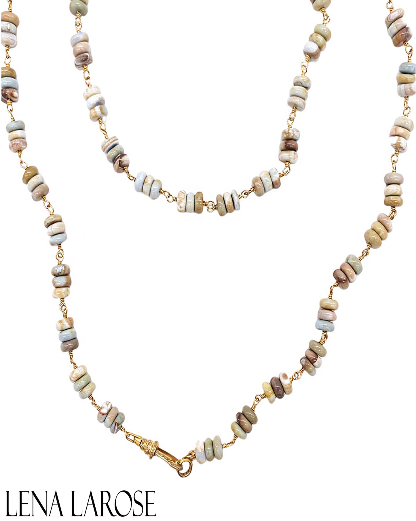 The Woods Fine Jewelry Opal Beaded Chain 35"