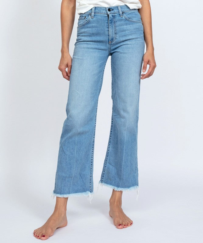 Askk Denim Crop Wide Leg