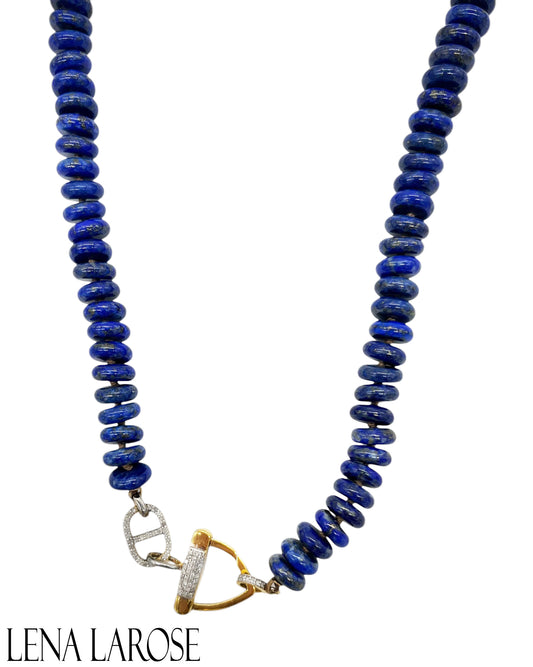 The Woods Lapis Chain 19"