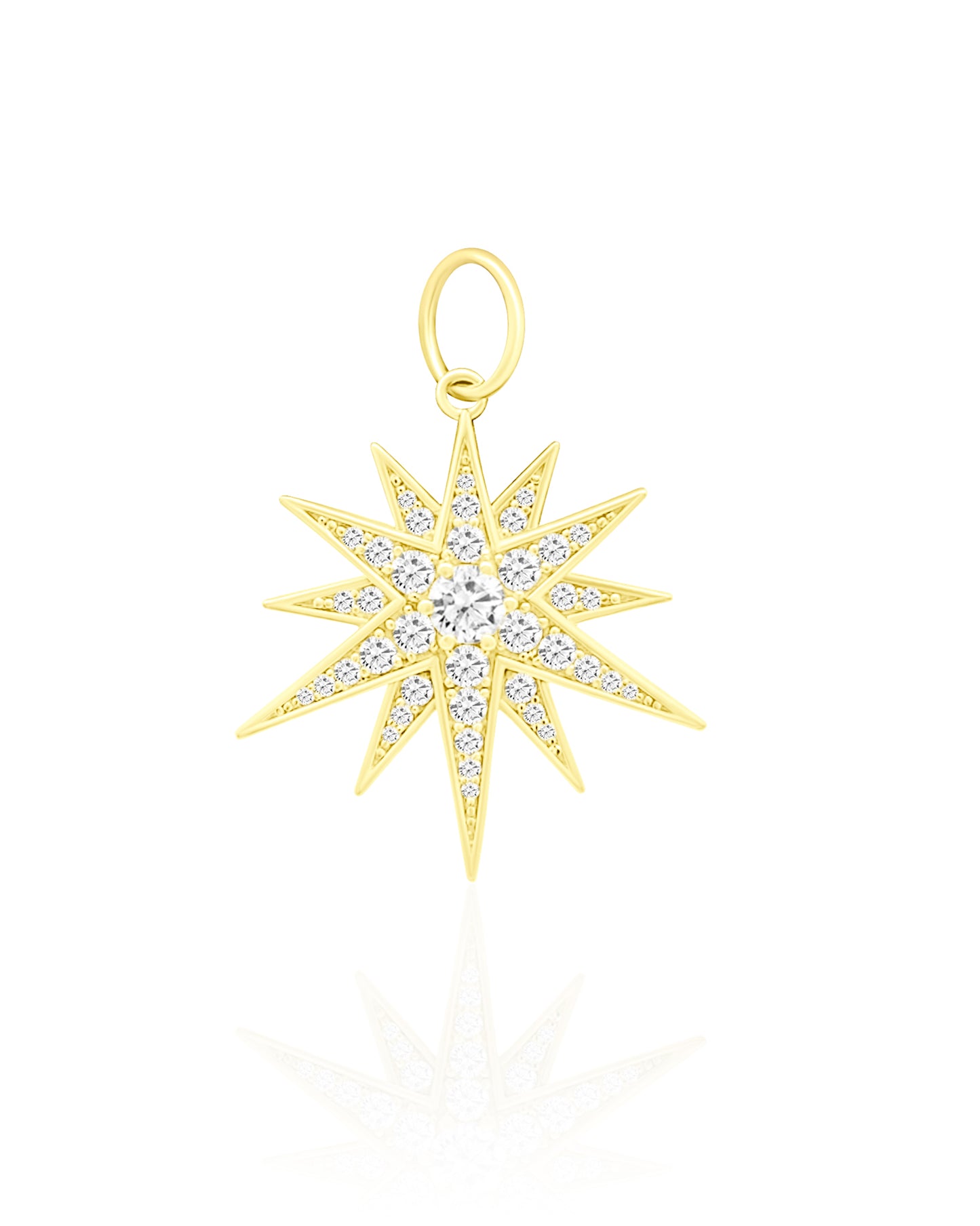 Vintage La Rose 14K Diamond Star Pendant
