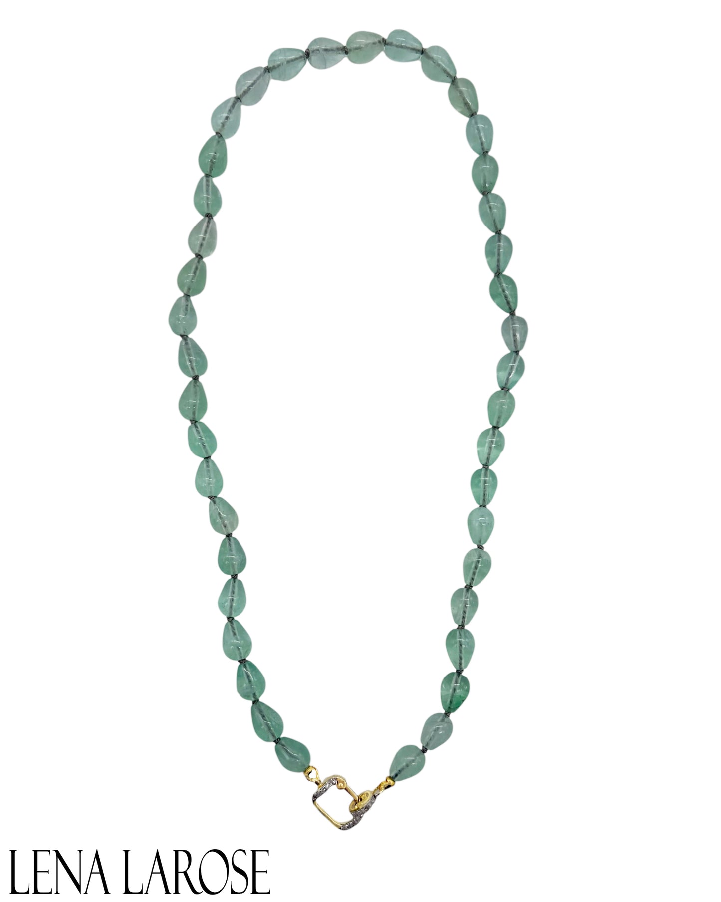 The Woods Amazonite Diamond Chain 16.75"