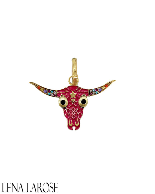 TRUNK-SHOW Royal Nomad Magenta Longhorn Pendant